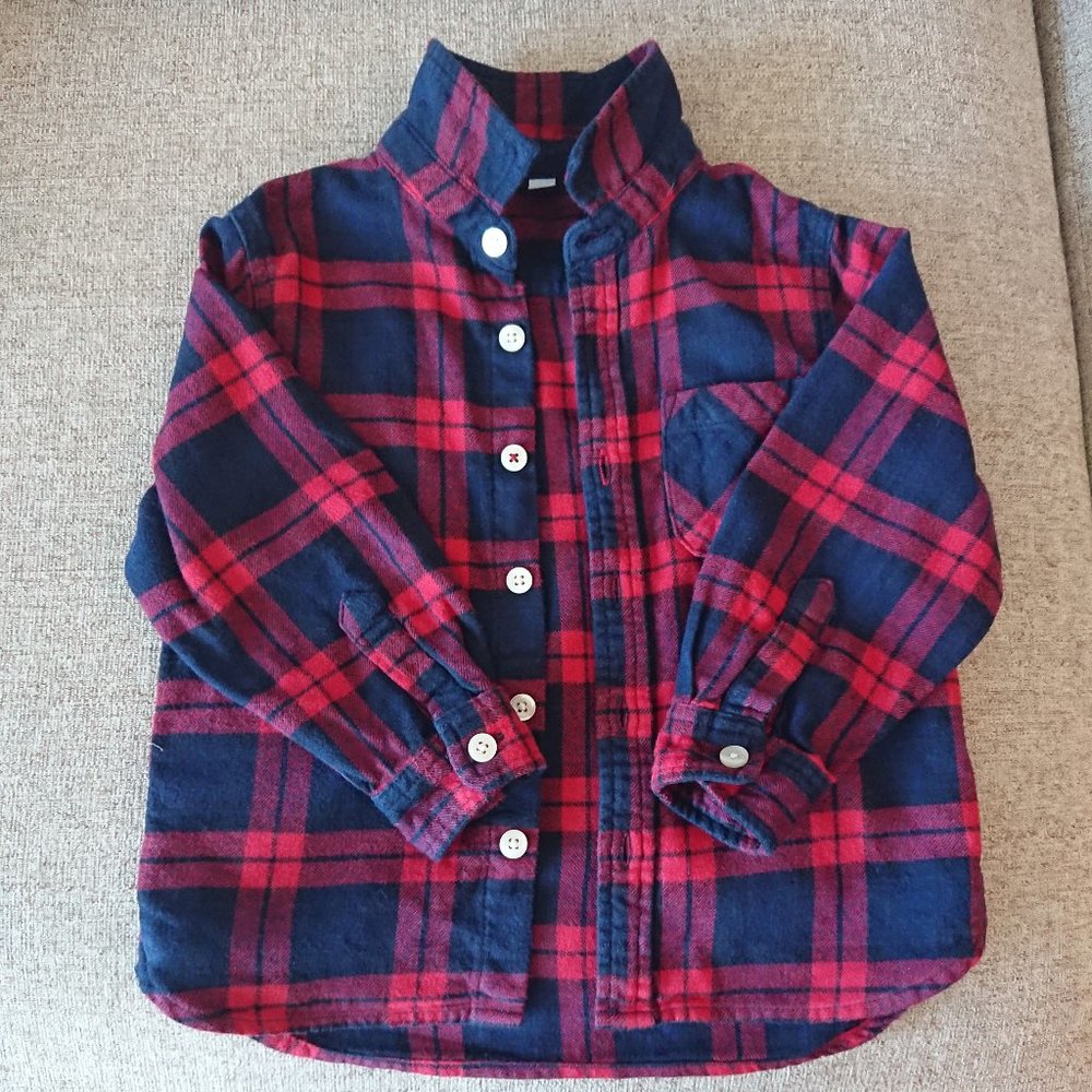Muji Kids Cotton Flannel Shirt